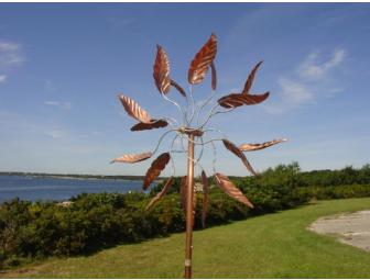 'Double Spinning Leaves' wind sculpture from Hypnartic Art