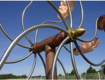 'Double Spinning Leaves' wind sculpture from Hypnartic Art