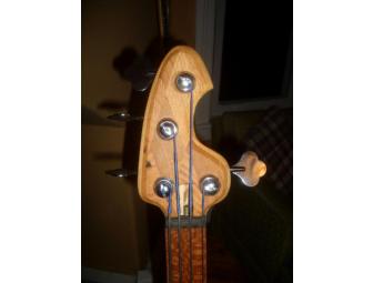 Handcrafted Diamond-Pattern Bass Guitar by Nick Holcomb