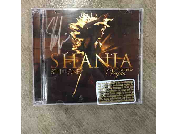 Shania Twain signed shirt and CD