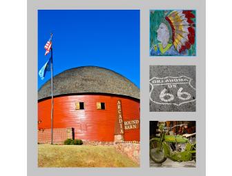 Scenic Route 66 Photo Collage Infused on Aluminum