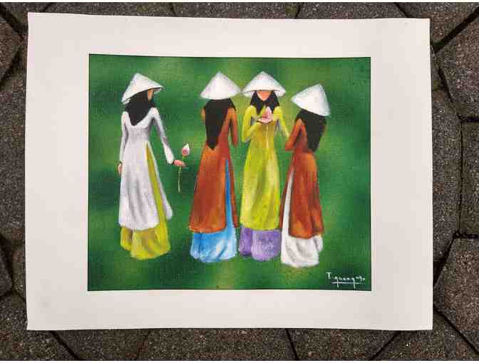 Neighbors Acrylic Painting