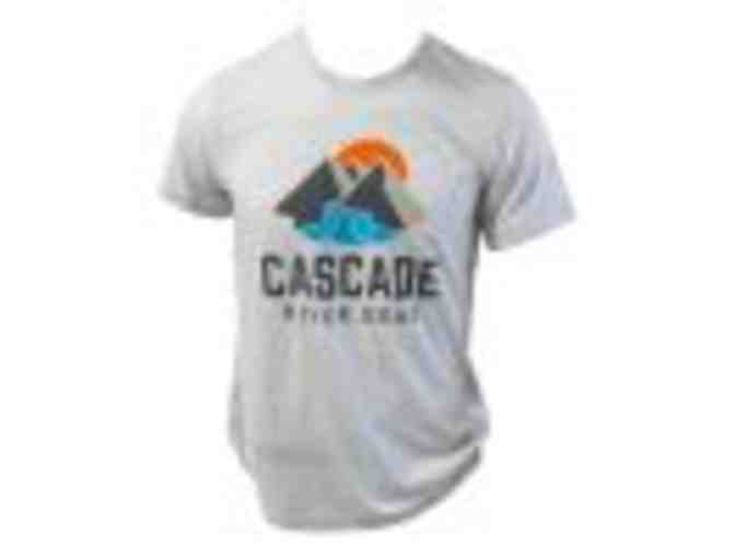 75 L Cascade Roll Top Duffel (Light Blue) & CRG New Logo Tee (White)