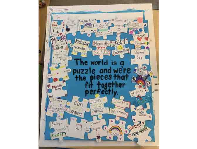4th Grade Art Project - The World is a Puzzle - Photo 1