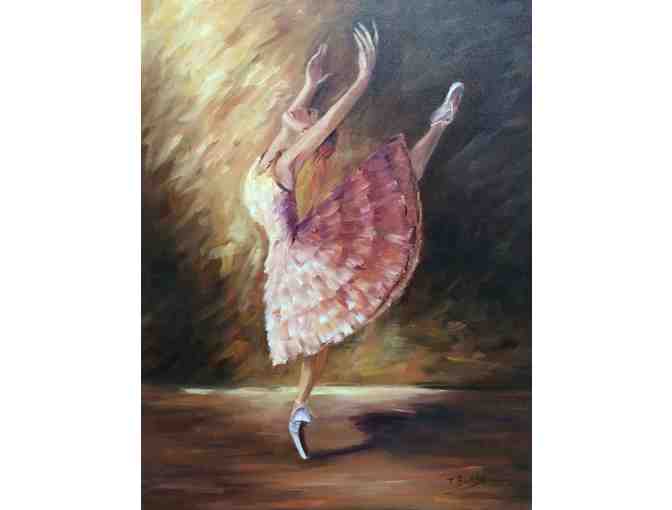 Ballerina Oil Painting By Artist T Boada
