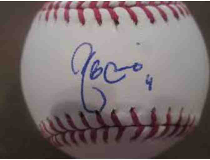Signed MLB baseball by Yadier Molina