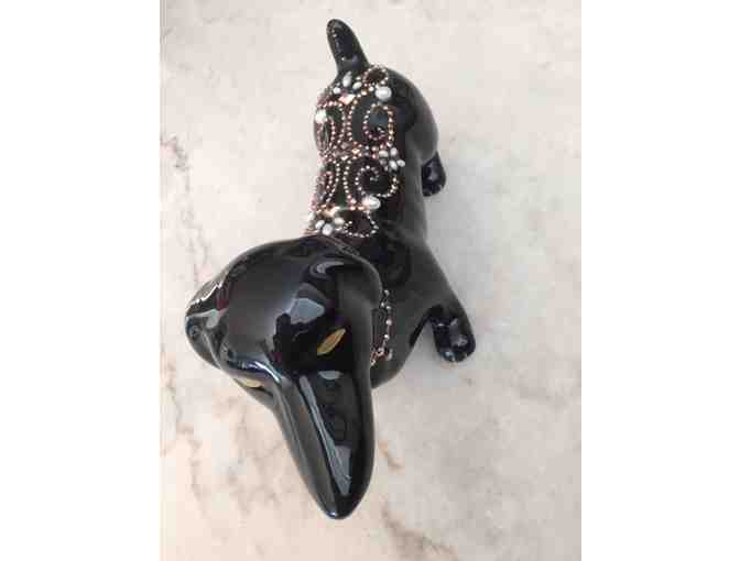 Dachshund Statue Hand Painted