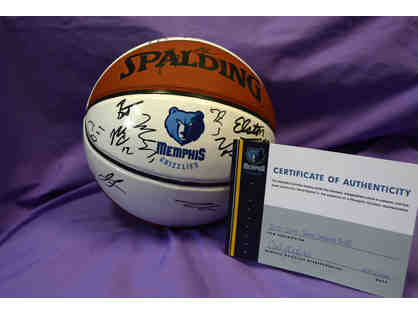 Grizzlies Team Signed Basketball