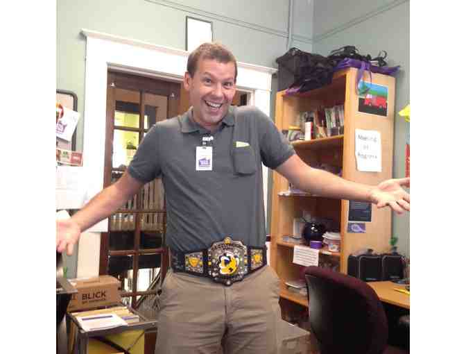 Autographed Grizzlies Championship Wrestling Belt