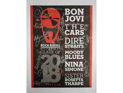 2018 Induction Ceremony Poster signed by various artists