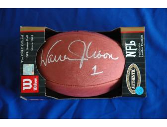 Warren Moon Autographed NFL Official Football