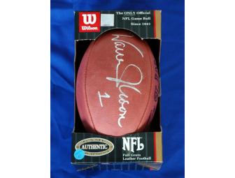 Warren Moon Autographed NFL Official Football