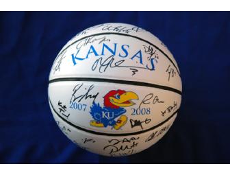 KU Jayhawks Autographed 2007/2008 Basketball!