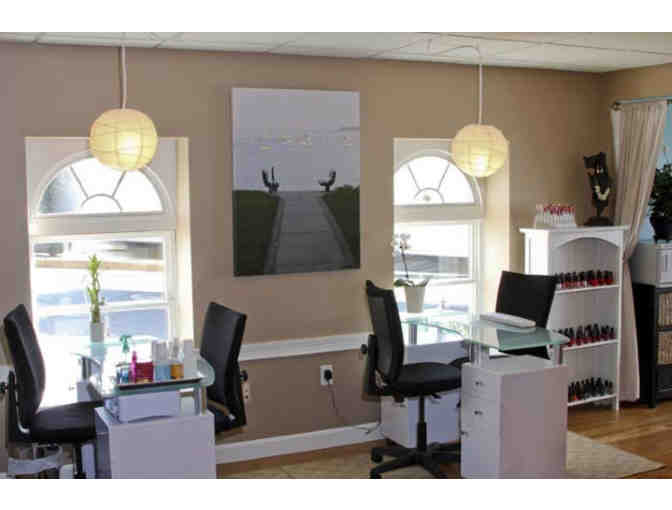 For that polished look! A manicure and pedicure at Studio Hair Design in Beverly
