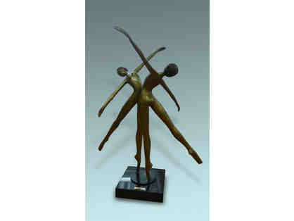 Two Ballerinas, Bronze Sculpture by Monyo