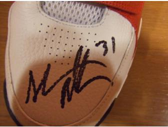 Pair of game-worn shoes signed by Shane Battier