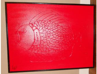 Red Fish Painting by Red Fish Gallery & Boutique