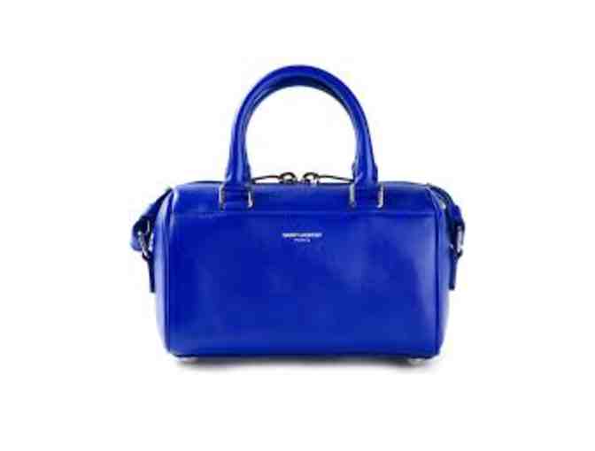 YSL Baby Duffle Blue Leather Bag - Photo 1