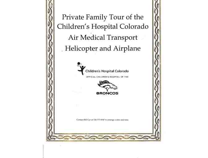 Flight for Life - Children's Hospital Colorado - Private Family Tour - Photo 1