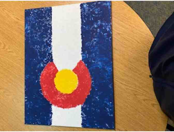 First Grade - Colorado Flag Autographed Art Project - Mrs. Fairchild