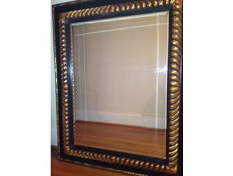 Darnell & Company, LLC: Antique Mirror with Black & Guilded Finish