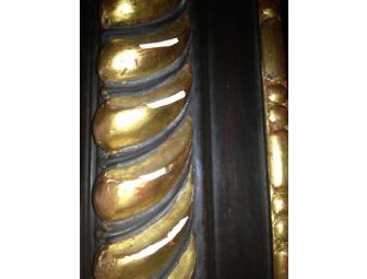 Darnell & Company, LLC: Antique Mirror with Black & Guilded Finish