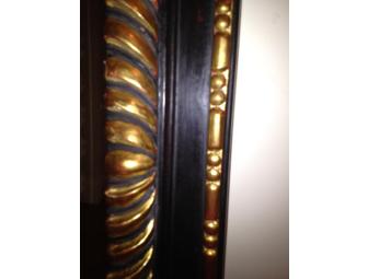 Darnell & Company, LLC: Antique Mirror with Black & Guilded Finish