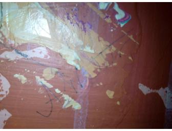 Decade: Original Mixed Media by Alexis Walter, 'Kettle', 14' x 18' Framed