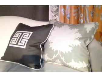 Pair of Pillows: Mary McDonald Garden of Persia Fabric by Schumacher