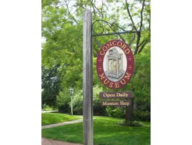 4 admission passes for the Concord Museum
