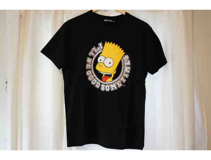 Four 'The Simpsons' Size Medium Mens Shirt Gift Package with Coaster set