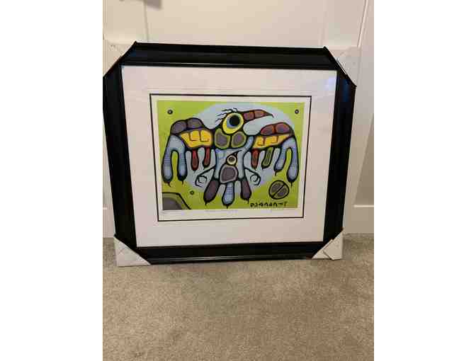 Morrisseau framed print with authenticity certificate