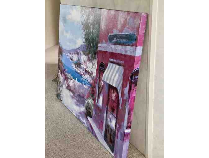 Mediterranean Seaside - Canvas Print - Artist unknown