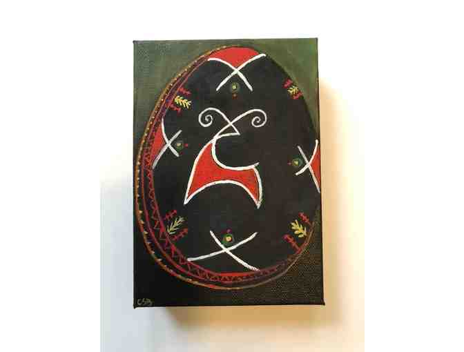 Pysanka Easter Egg designs - Pair of original paintings by Charmaine Bayntun