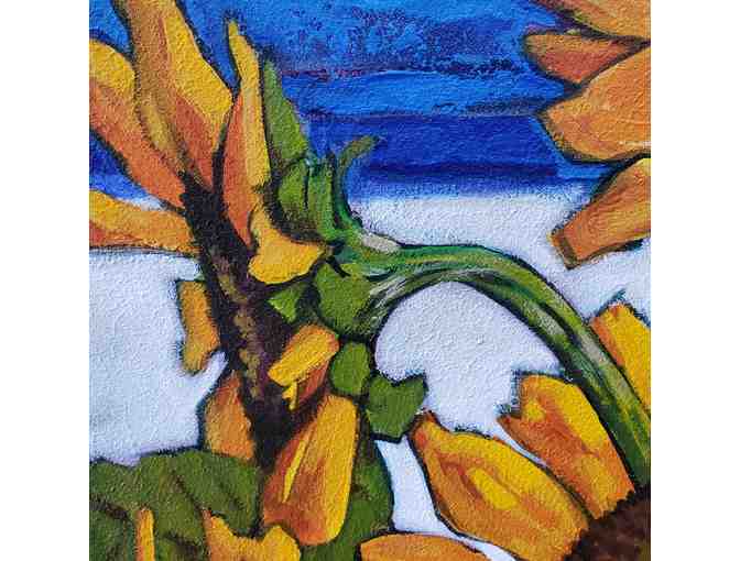 Sunflowers and Hope - Original painting by Jan Poynter