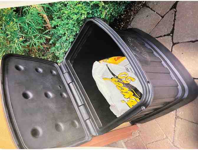 Black Salt and Sand Storage Bin