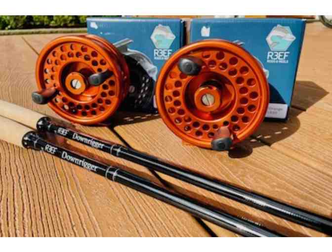 Sunshine Coast Self Storage donated 2 x R3EF Salmon Reels and 8' downrigger trolling rods