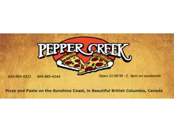 Pepper Creek Pizza - 5 GCs for large 4 topping pizzas