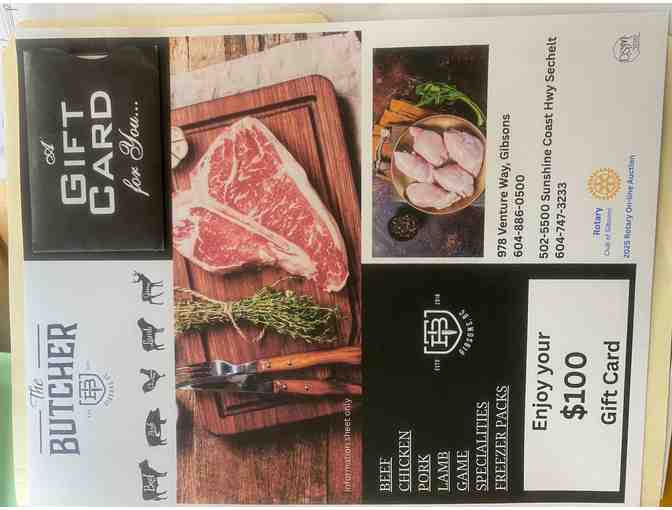 John Leech: donated $100 The Butcher Gift Card