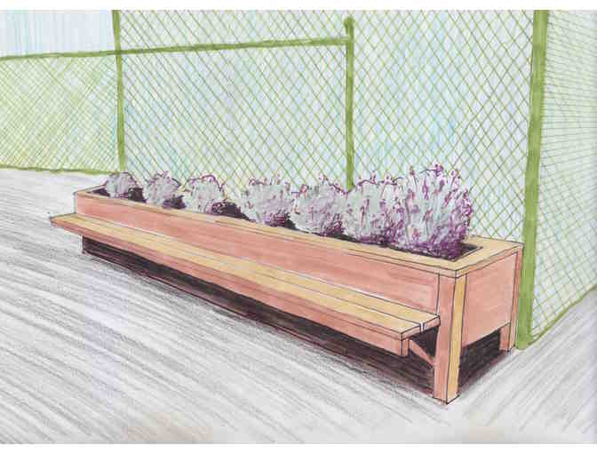 Glazed Bonsai Dish with Glass Tile Mulch + 3 Seed Packs