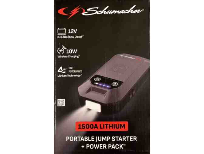 Schumacher 1500A Lithium, Portable Jump Starter + Power Pack