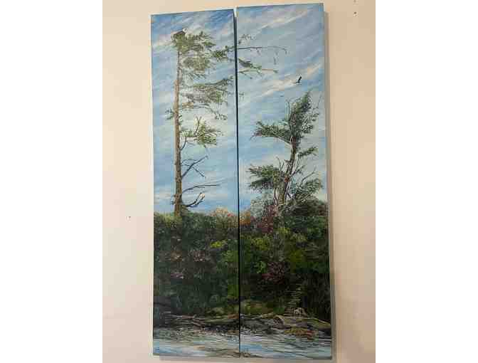 2 Original Paintings by Gibsons Artist Charmaine Bayntun- Total Value $1800