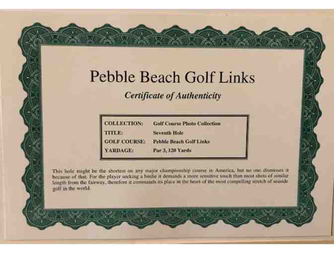 Pebble Beach Collector's Photo -Seventh Tee