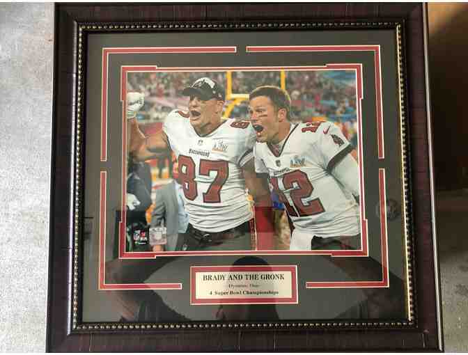 Brady and 'The Gronk' Win Super Bowl for Tampa Bay Buccaneers Presentation Piece