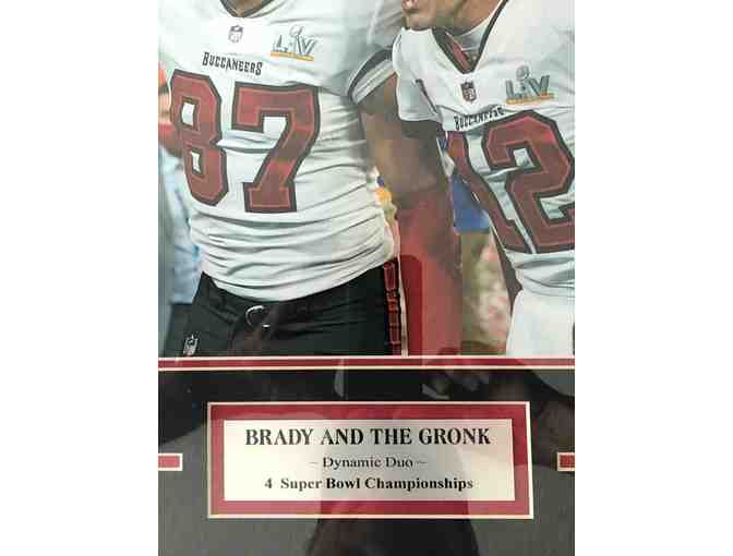 Brady and 'The Gronk' Win Super Bowl for Tampa Bay Buccaneers Presentation Piece