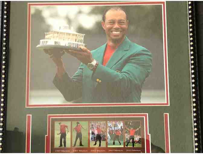 Tiger Woods, 5 Time Champion at The Masters Presentation Piece