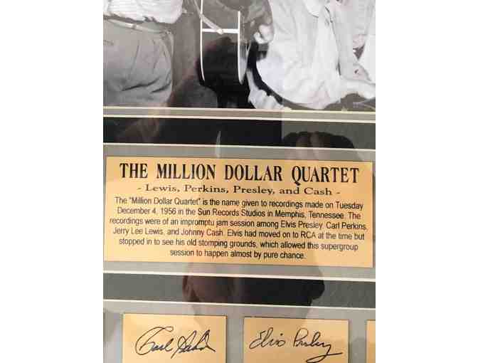 The Million Dollar Quartet (Elvis Presley, Carl Perkins, Jerry Lee Lewis, and Johnny Cash