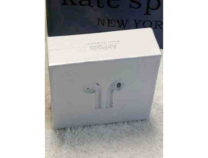 Three top brands - All for one bid. Apple Airpods, kate spade small purse, YETI Tumbler