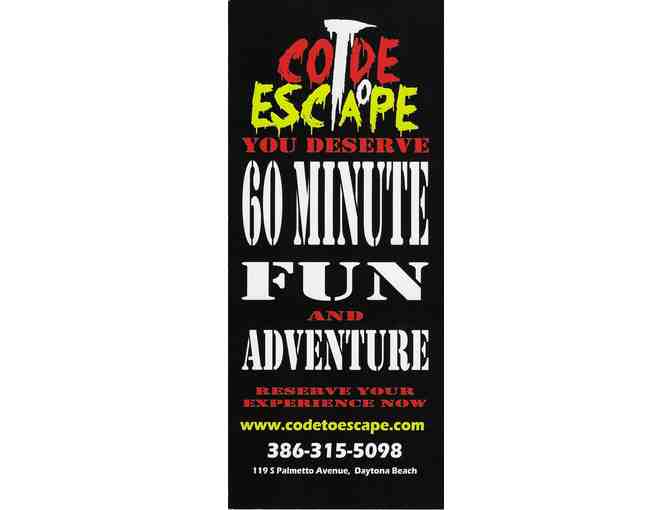 4 tickets to Code to Escape Room in Daytona Beach