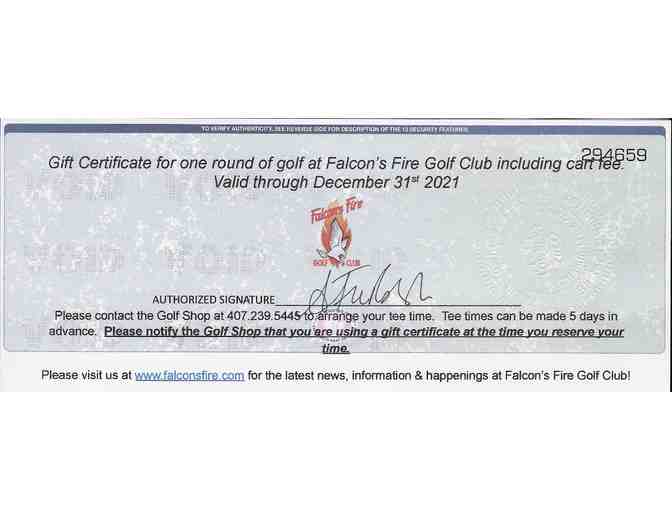 Falcon's Fire Golf Club Round of Golf for 4